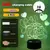 3d ilusão ponto led night light com controle remoto toque inteligente decoração do quarto lâmpada aniversário dia dos namorados presentes de natal - Compra Oferta Certa