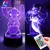 3d ilusão ponto led night light com controle remoto toque inteligente decoração do quarto lâmpada aniversário dia dos namorados presentes de natal - comprar online