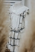 Pollera cuadrille blanco y negro