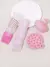 Conjunto de massagem do couro cabeludo escova macia do silicone, garrafa pente r - comprar online