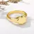 Imagem do Anel Coração Dourado em Aço Inoxidável – Amor, Brilho e Elegância em Cada Detalhe!