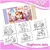 Cards para Colorir - Capivara