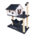 Arranhador Para Gatos Casa Rede Dois Andares Toca Pet Torre Playground Sisal MDF