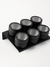 Set X 6 Especiero De Acero Con Visor Y Base Imantada - Brut