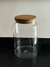 Frasco de vidrio con tapa de madera 1l - Brut