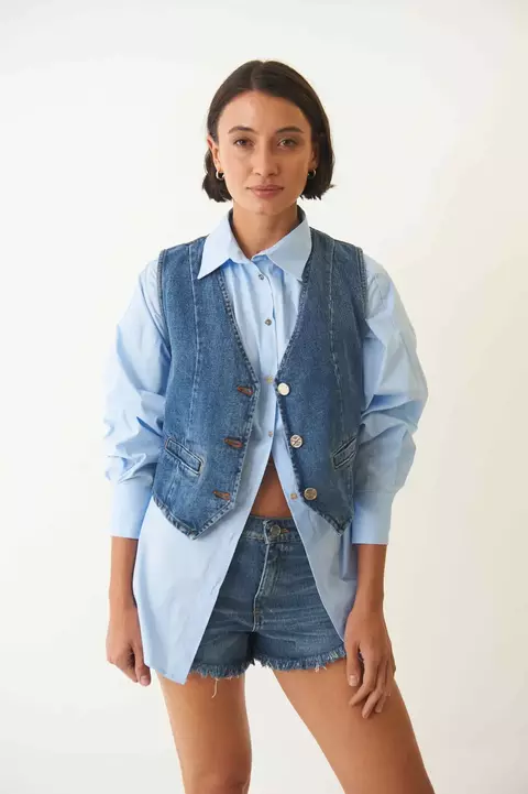 Chaleco Aura Azul | Garza