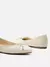 Sapatilha Matelassê Bico Redondo Laço - Dourado - Sapatos e Cia  Arezzo