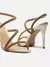 Sandália Strass Salto Fino Tira Curva - Sapatos e Cia  Arezzo