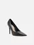 Scarpin Couro Salto Alto Fino Preto - comprar online