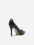 Scarpin Couro Salto Alto Fino Preto - loja online