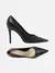 Scarpin Couro Salto Alto Fino Preto na internet