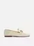 Mocassim Couro Bridão Metálico Básico Luma - Off White - comprar online
