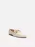 Imagem do Mocassim Couro Bridão Metálico Básico Luma - Off White