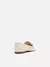 Mocassim Couro Bridão Metálico Básico Luma - Off White - loja online