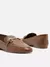 Mocassim Couro Bridão Metálico Básico Luma - Dourado