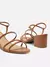 Sandália Off-White Salto Médio Bloco Tiras Fivela - Sapatos e Cia  Arezzo