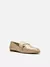 Mocassim Couro Bridão Metálico Básico Luma - Off White - loja online