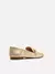 Mocassim Couro Bridão Metálico Básico Luma - Off White