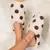 Inverno feminino em forma de coração chinelos amor mudo sola macia sapatos int - Renipromocoes