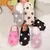 Inverno feminino em forma de coração chinelos amor mudo sola macia sapatos int - loja online