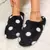 Inverno feminino em forma de coração chinelos amor mudo sola macia sapatos int na internet