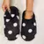 Inverno feminino em forma de coração chinelos amor mudo sola macia sapatos int - comprar online