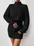 Mia Muse Vestidos femininos outono inverno casual pulôver de malha lisa manga l - Felicios MS