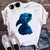 camiseta branca topos adorável lilo ponto feminino camisa - comprar online