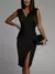 Mulheres elegantes sexy casual sem mangas escritório festa mini vestido verão - comprar online