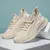Designer feminino tênis casuais sapatos esportivos marca de moda rendas até mo - comprar online