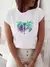 Camisa de manga curta de manga curta do sexo feminino da moda da primavera na internet
