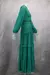 Elegante vestido longo feminino com mangas babados oco para fora vestidos de noi na internet