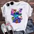 camiseta branca topos adorável lilo ponto feminino camisa - loja online