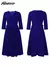Mlaiscsr elegante rosa a linha vestidos femininos com decote em v 3/4 manga plis na internet