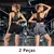 2 peças, Short esportivo feminino?Academia short?Calças Femininas de Ioga Com - Felicios MS