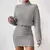 Mia Muse Vestidos femininos outono inverno casual pulôver de malha lisa manga l na internet
