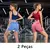 2 peças, Short esportivo feminino?Academia short?Calças Femininas de Ioga Com - Felicios MS