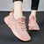 Designer feminino tênis casuais sapatos esportivos marca de moda rendas até mo na internet