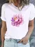 camiseta moda básica feminina