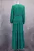 Elegante vestido longo feminino com mangas babados oco para fora vestidos de noi - loja online