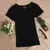 camiseta feminina casual manga curta simples - Felicios MS