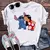 camiseta branca topos adorável lilo ponto feminino camisa - Felicios MS