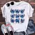 camiseta branca topos adorável lilo ponto feminino camisa - comprar online