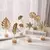 Estatueta Ginkgo Dourada em Metal – Sofisticação Natural para Sua Decoração - comprar online