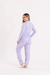 PIJAMA AMERICANO FEMININO CALÇA E MANGA LONGA - XADREZ LILAS na internet