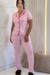 PIJAMA AMERICANO FEMININO CALÇA MANGA CURTA - ROSA na internet
