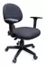 Cadeira De Escritório Pontual Ergonômica com Back Sistem em Tecido Cor Preto - comprar online