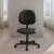 Cadeira De Escritório Pontual Ergonômica Costurada com L Sanfonado em couro Eco Cor Preto - comprar online