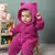 Macacão de Bebê Longo Pelúcia Teddy até 12 Meses