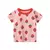 2025 verão manga curta t camisa meninas dos desenhos animados morango cereja ca - comprar online